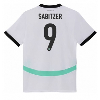 Austria Marcel Sabitzer #9 Maglia Gara Trasferta Repliche Europei 2024